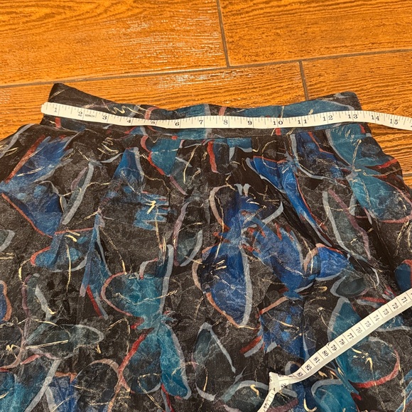 ANTHRO MOULINETTE SOEURS Shimmered Monarch Skirt 4 - Picture 6 of 9